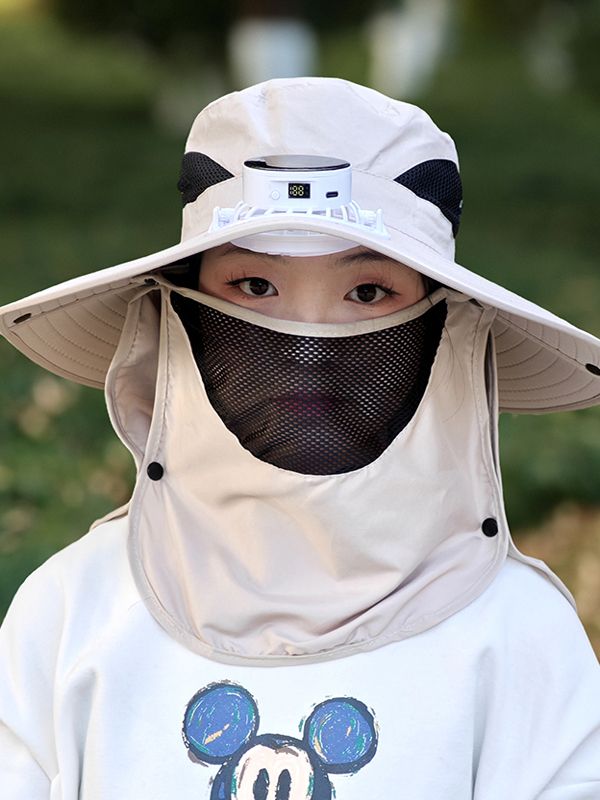 선풍기모자 모자 태양열 태양광 썬캡 선풍기달린 벙거지 낚시 등산 충전 캠핑 농사 이미지 6