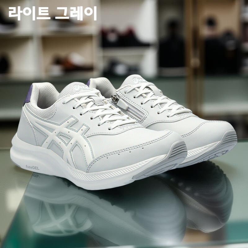 아식스 젤 펀워커 여성 워킹화 웰니스 조깅 운동화 1292A053 23.5 400/네이비블루 - 상세 이미지 3
