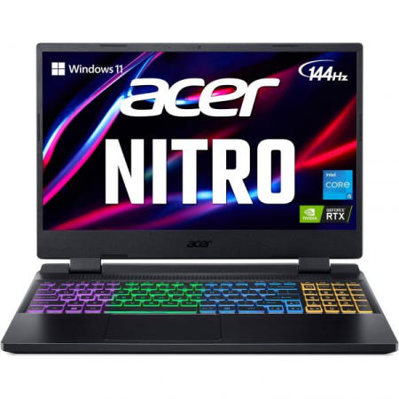 acer [해외]Acer Nitro 5 AN515-58-527S 게이밍 노트북 | 인텔 코어 i5-12500H 엔비디아 지포스 RTX 3060 GPU 15.6 16GB RAM I 512GB