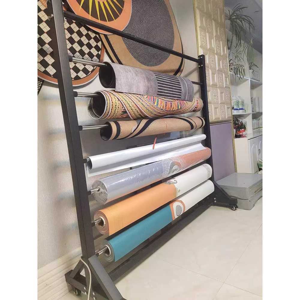 원단 거치대 시트지 방직 옷감 롤 필름 천 전시 선반 2개 - 상세 이미지 4