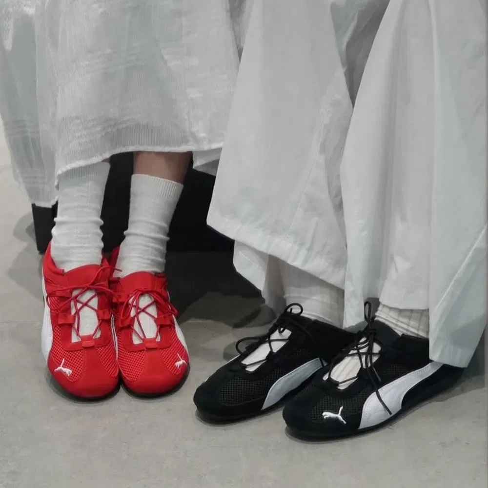 국내매장판 푸마 메리제인 스피드캣고 발레 단화 블랙, 250