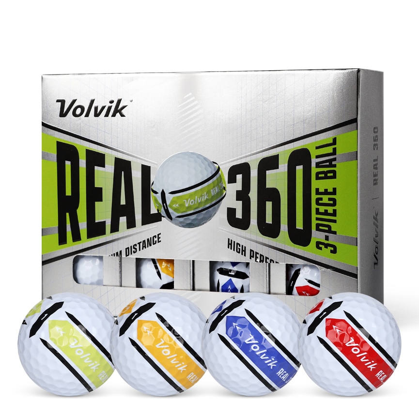 볼빅 골프공 리얼 360 2025 최신상 퍼팅라인 인쇄 골프선물