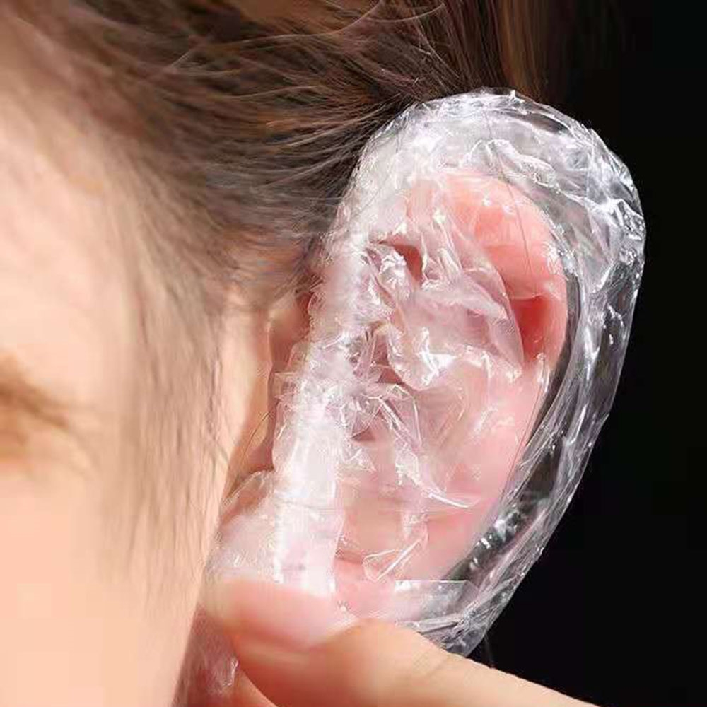 염색 이어캡 귀마개 미용실 귀덮개 귀비닐