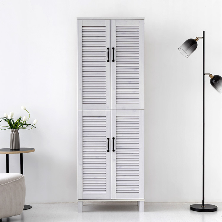 헤인 높은4문 수납장 SHBM17360 일반형 600mmx350mmx1730mm, 2단, 화이트파인베니어 2427.1969 - 상세 이미지 5