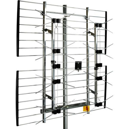 [Channel Master][해외]채널 마스터 익스트림테나 - 다방향 실외 HDTV 디지털 안테나, 80마일 이상 주행 거리, 8베이 보타이, 180° 광각 수신, 업계 최고 수준의 수신 전력, 무료 OTA