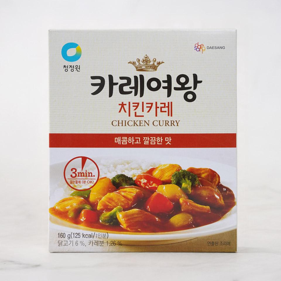 메가마트 대상 청정원 카레여왕 치킨카레 160g - 상품 이미지