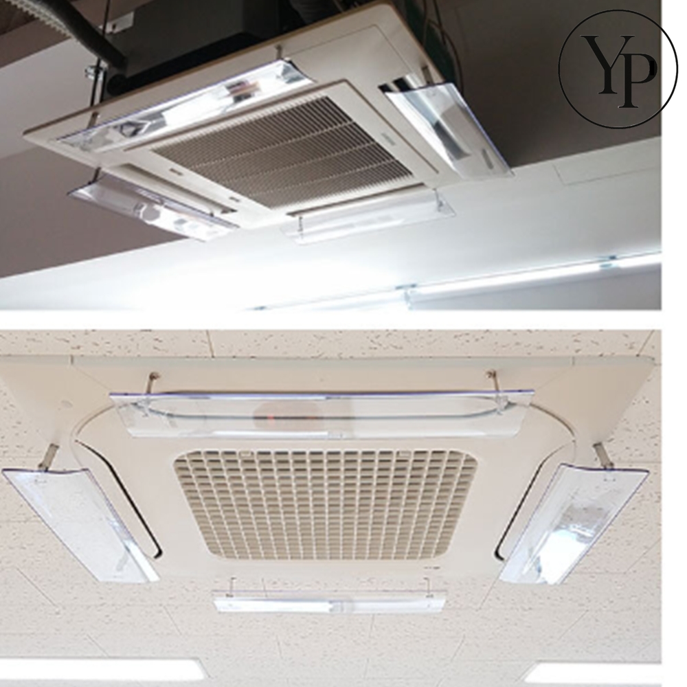천장 에어컨 바람막이 가이드 윈드바이저 공기순환 간접바람 무동력팬