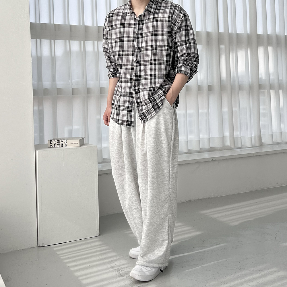 스웻팬츠 벌룬팬츠 통큰바지 남자와이드팬츠 - 상세 이미지 5