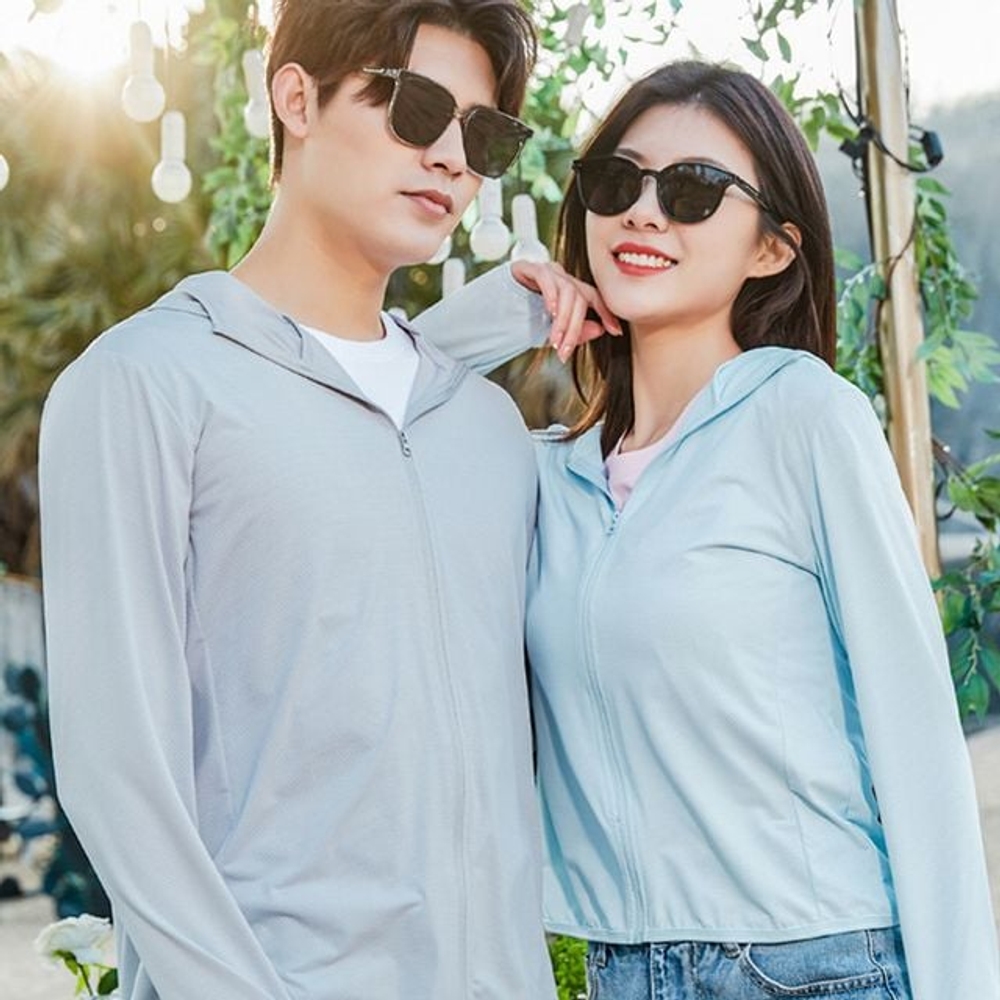 자외선 차단 여름 후드집업 등상 낚시 경량 스포츠 아웃도어 바람막이 냉감 쿨링 점퍼 - 상세 이미지 3