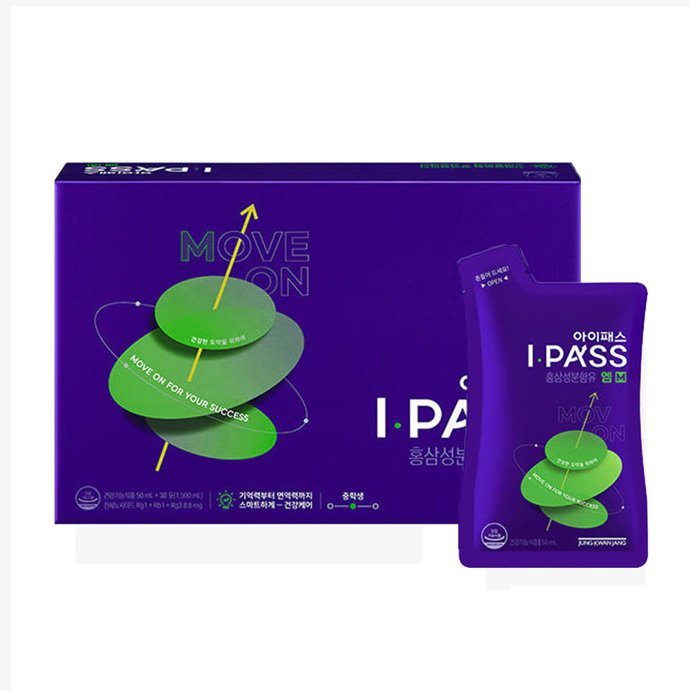 정관장 아이패스 M 수험생 피로 개선 홍삼 30포 50ml (중학생)