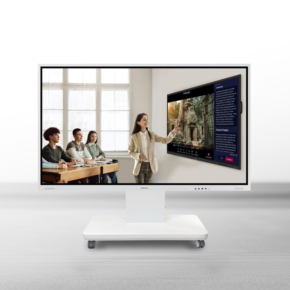 전동식 이동식 TV거치대 플립프로 전자칠판 스탠드 189cm (75인치) - 상품 이미지