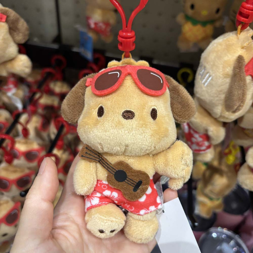 ハローテディT Hawaii Edition] Sanrio Character Tanning Doll Keyring