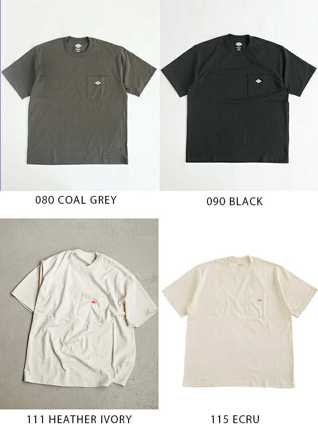 (25FW입고) 단톤 무지 포켓 반팔 티셔츠 남성 DT-C0198TCB BLACK XL - 상세 이미지 4
