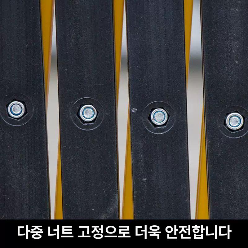 접이식 펜스 울타리 진입 통제 금지 가설 휴대용 바리게이트 자바라 가드레일 레드 화이트 확장형 방호벽 - 상세 이미지 3