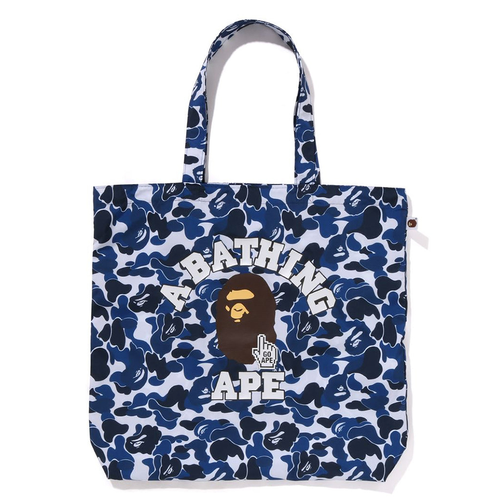 베이프 가방 CAMO GO APE POINTER COLLEGE TOTE BAG BAPEC 1L25-189-002 - 메인 이미지