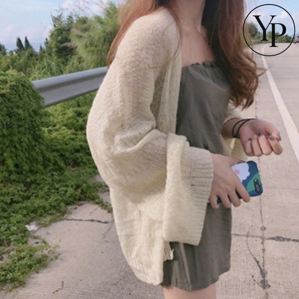 여성 니트 가디건 펀칭 메쉬 시스루 휴양지 데일리 코디 썸머 바캉스 루즈핏 의상