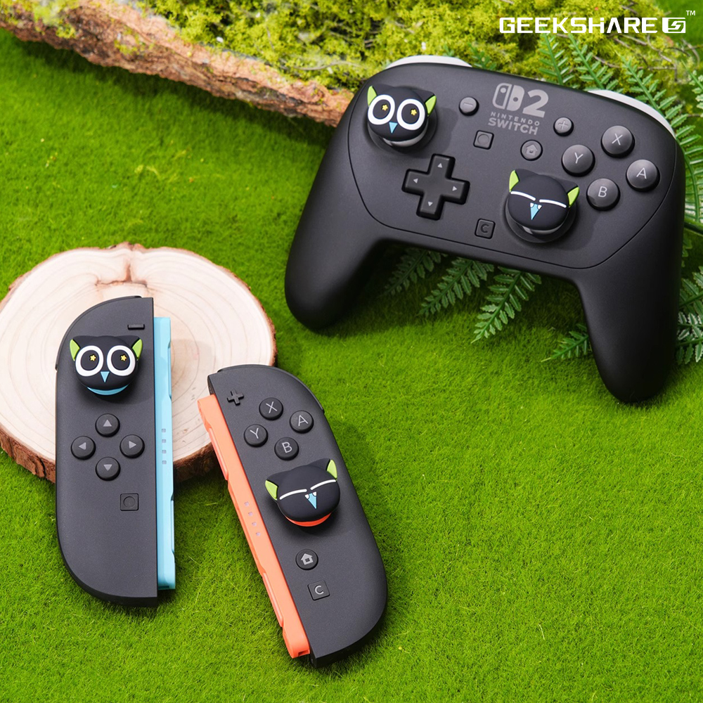 닌텐도 스위치2 스틱커버 긱쉐어 소흑 조이콘2 프로콘2 호환 - 상품 이미지