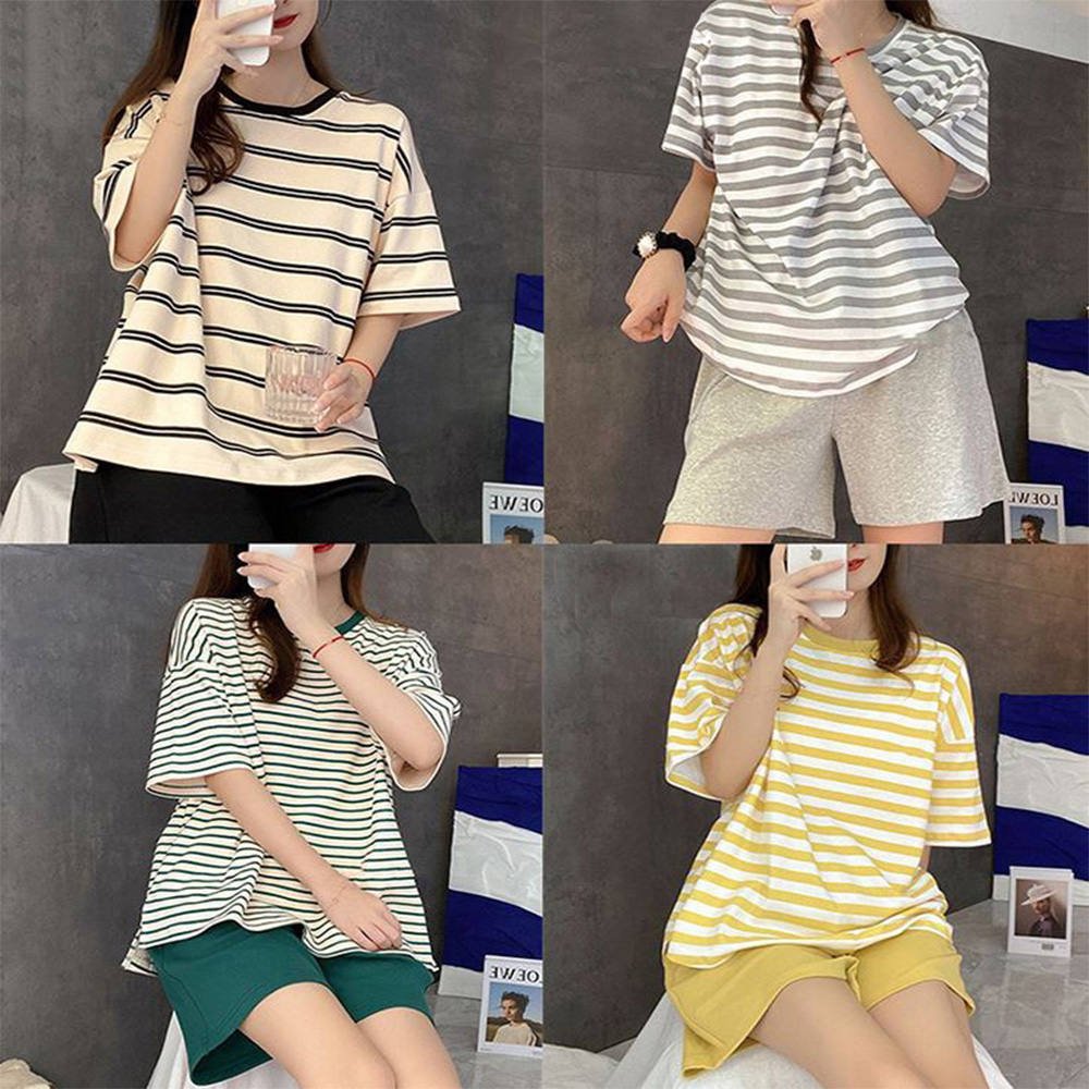 여성 단가라 홈웨어 컵내장 여자 브라캡 상하 파자마 세트 - 상품 이미지