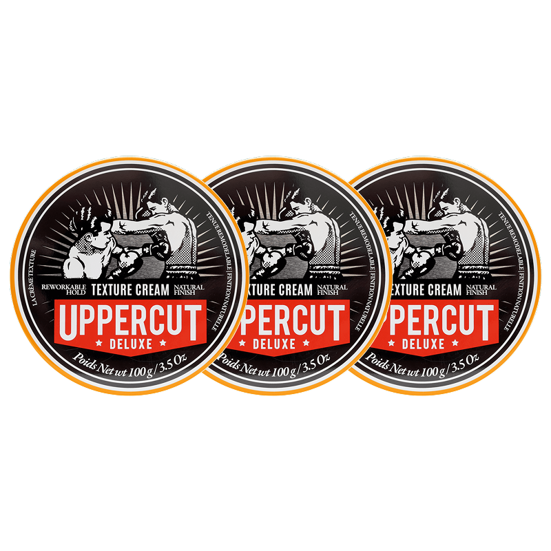 어퍼컷디럭스 텍스쳐 크림 남자 수성포마드 바버샵 왁스 실속형 x 3