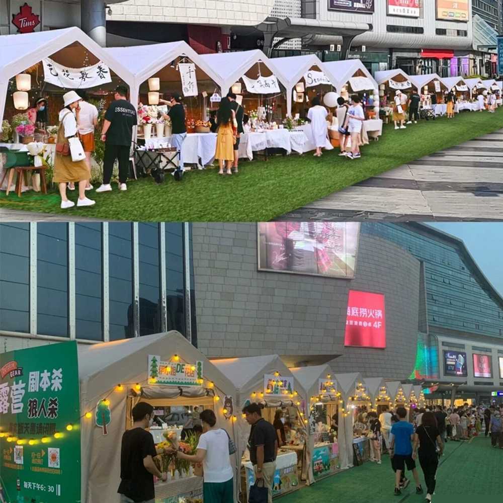 야외 방수 텐트 파고라 카페 용 스카이어닝 농막 천막 - 상세 이미지 4