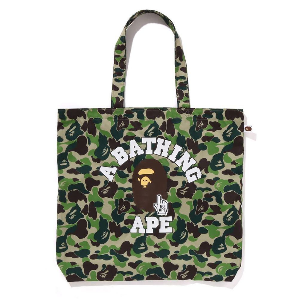 베이프 가방 CAMO GO APE POINTER COLLEGE TOTE BAG BAPEC 1L25-189-002 - 상세 이미지 4