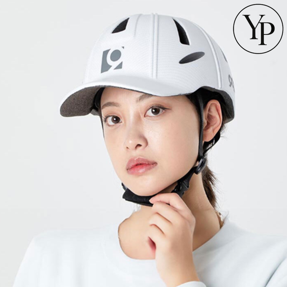 라이딩 볼캡 헬멧 자전거 바이크 배달 안전모 충격흡수 챙있는 자외선차단 모자 - 메인 이미지