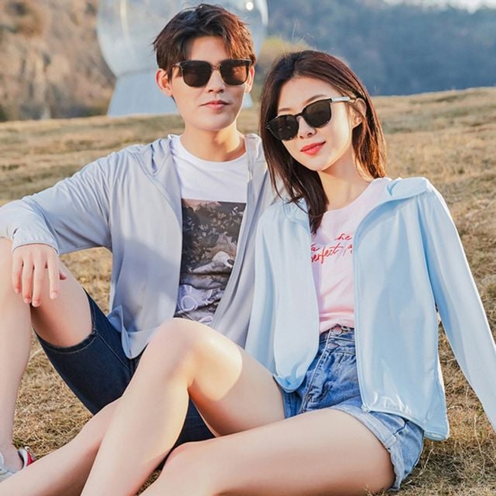 자외선 차단 여름 후드집업 등상 낚시 경량 스포츠 아웃도어 바람막이 냉감 쿨링 점퍼 - 상세 이미지 5