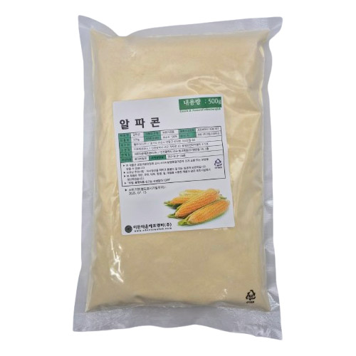 옥수수분말 500g 옥수수 가루 식빵 술빵 스프 쿠키 스콘 알파콘 파우더 옥분 - 상품 이미지