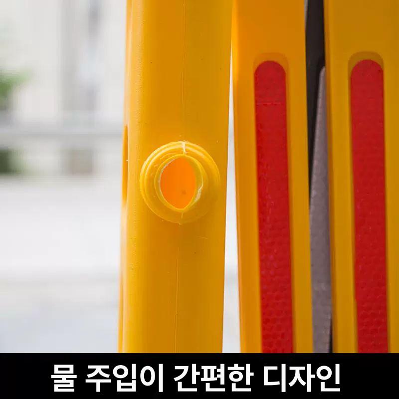 접이식 펜스 울타리 진입 통제 금지 가설 휴대용 바리게이트 자바라 가드레일 레드 화이트 확장형 방호벽 - 상세 이미지 5