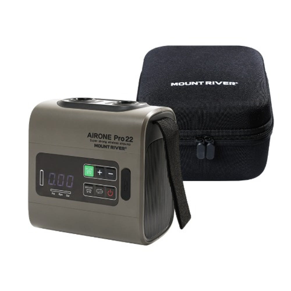 마운트리버 에어원 프로22 고출력 에어 펌프 에어 텐트 매트 보트용