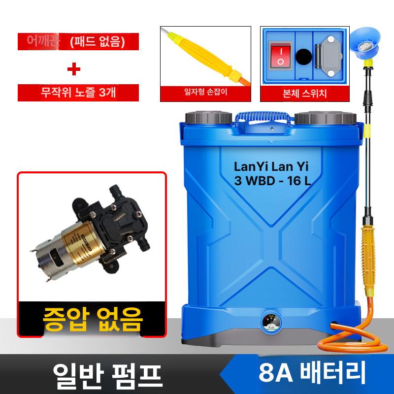 고압 리튬배터리 전동 충전식 농약 분무기 자동 휴대용 16L 정속 - 상세 이미지 4