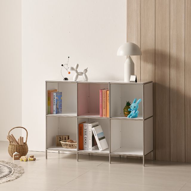 가구의서 모듈스틸 책장 2단 1050x330x800mm - 메인 이미지