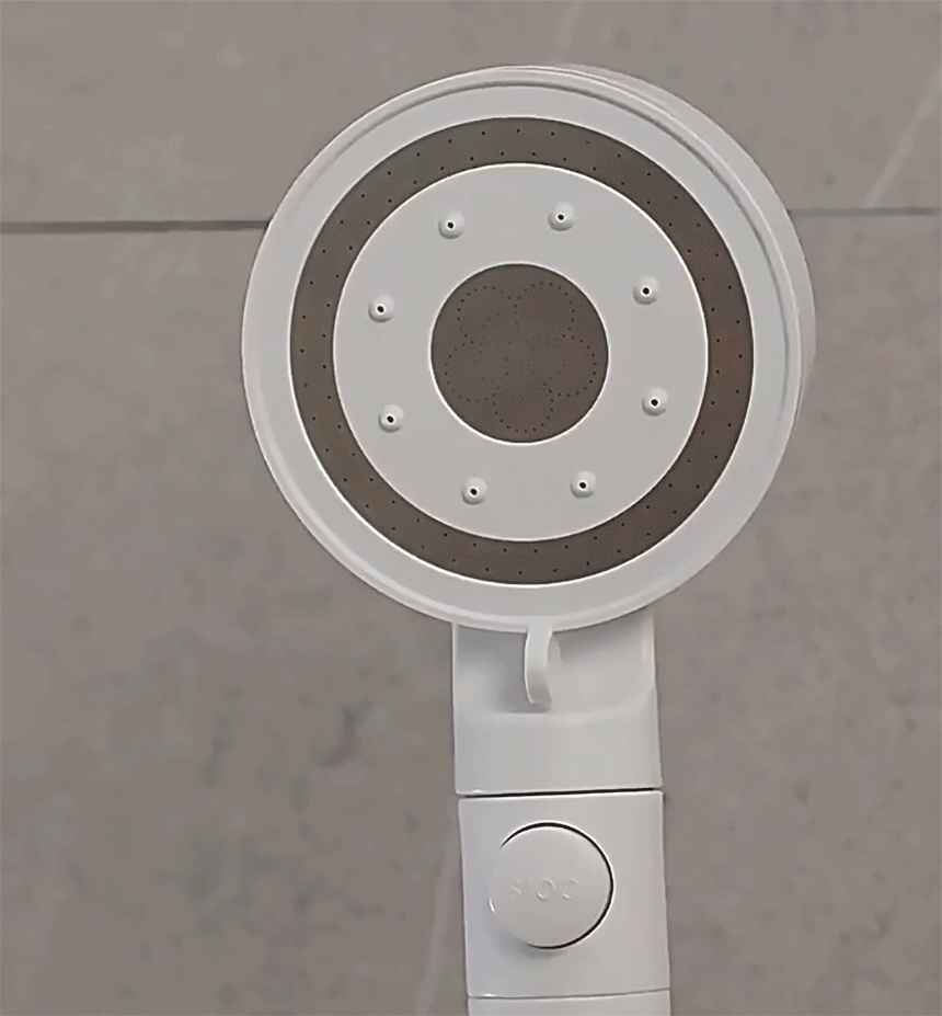 뷰리썸 아기 온오프 필터 샤워기헤드 샤워헤드 원형6단 화이트+필타10개