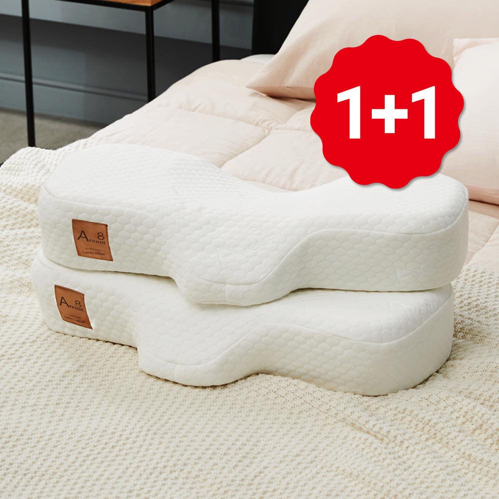 1+1 누보레 베개 일자목 거북목 목디스크 한아름 스노우 경추베개