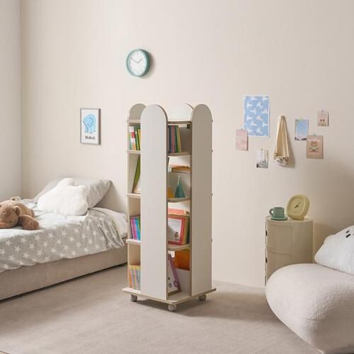 가구의서 4단 회전 이동책장 472x472x1355mm - 상품 이미지