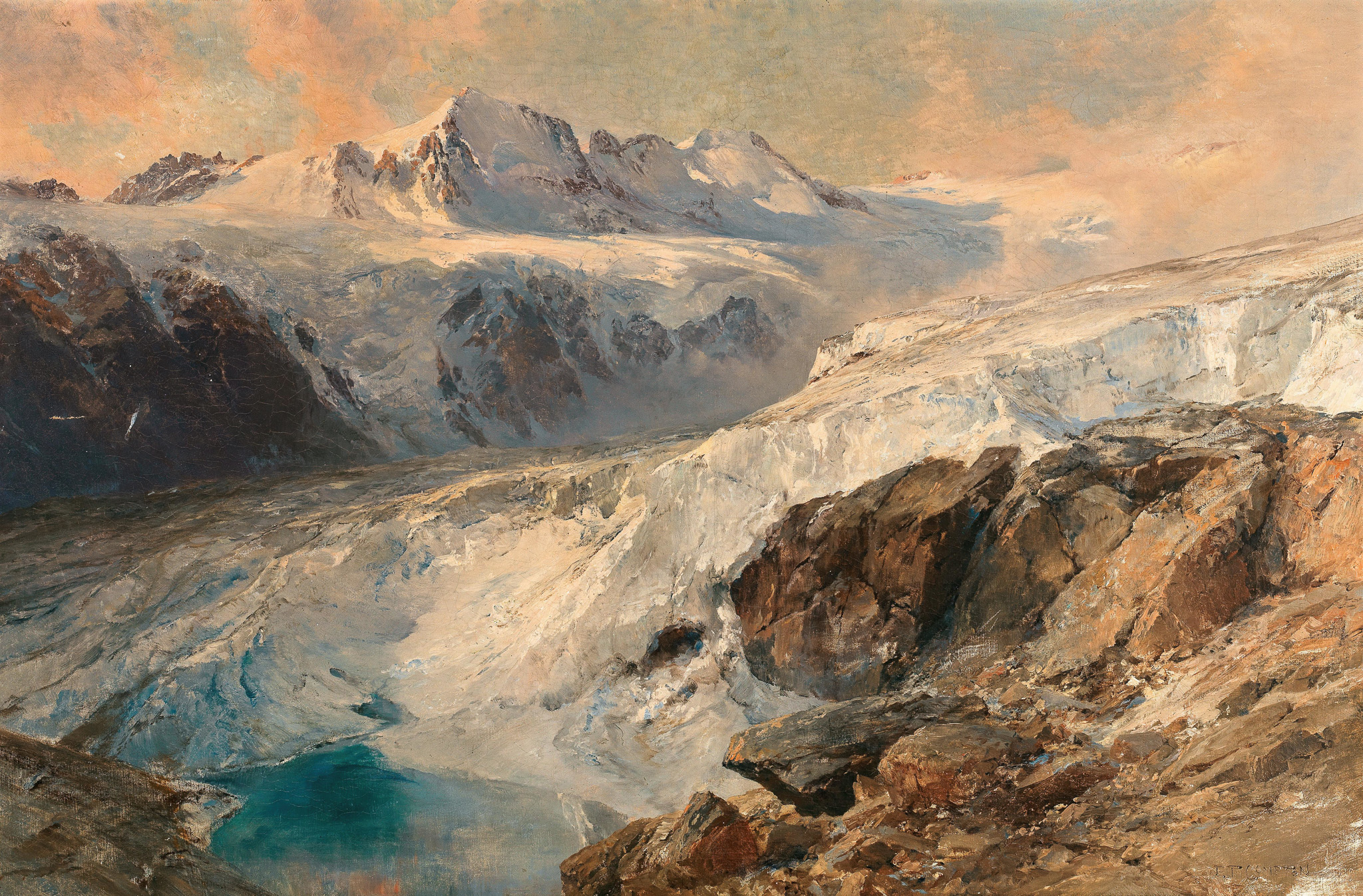 Glacier de Grand Croux, Cogne 원본비율 아트포스터 에드워드 - 상품 이미지