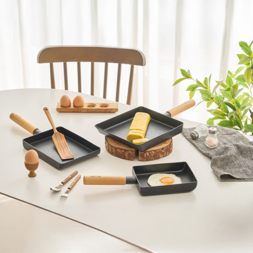 델라고 계란말이팬 계란후라이팬 에그팬 우드 IH 후라이팬