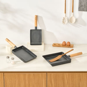 델라고 계란말이팬 계란후라이팬 에그팬 우드 IH 후라이팬