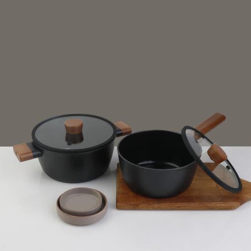 델라고 신혼냄비세트 인덕션용 라면 블랙빈 냄비 세트