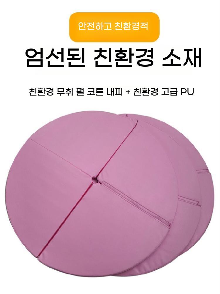 폴댄스 원형 매트 피트니스 요가 낙상 미끄럼방지 홈트 대형 라운드 바닥 카펫 폴매트 폴 - 상세 이미지 5