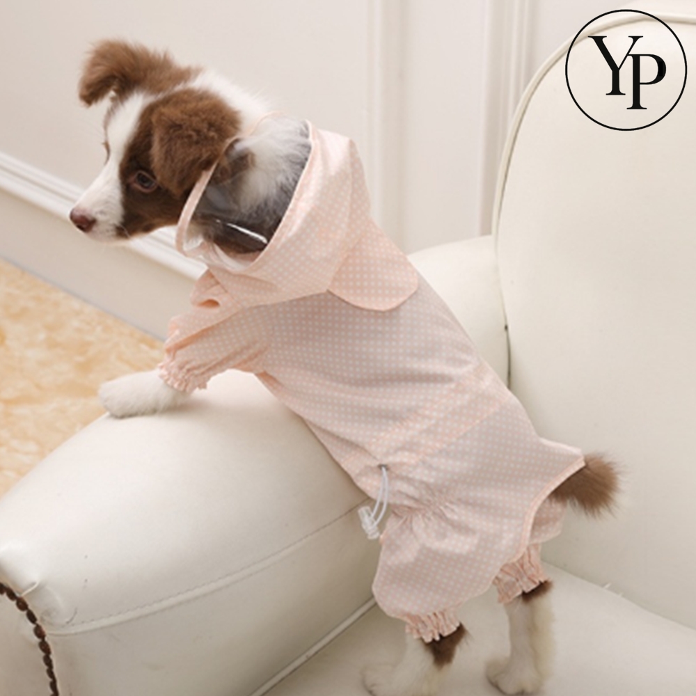 강아지 우비 레인코트 반려견 소형견 판초 우산 실외배변 산책 방수 올인원