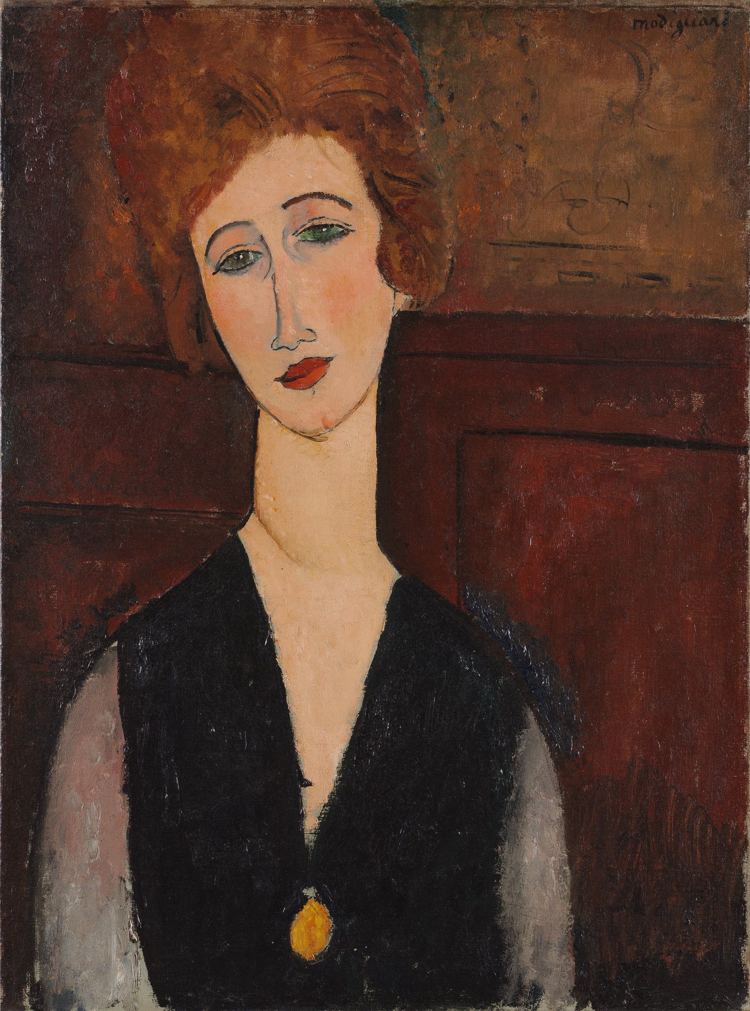 Portrait of a Woman 원본비율 아트포스터 모딜리아니 - 상품 이미지