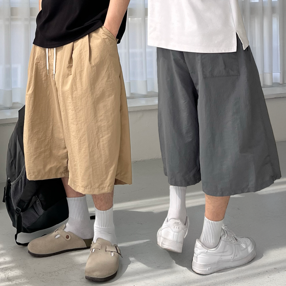 나일론반바지 남자버뮤다팬츠 벌룬팬츠 통큰반바지 - 상품 이미지