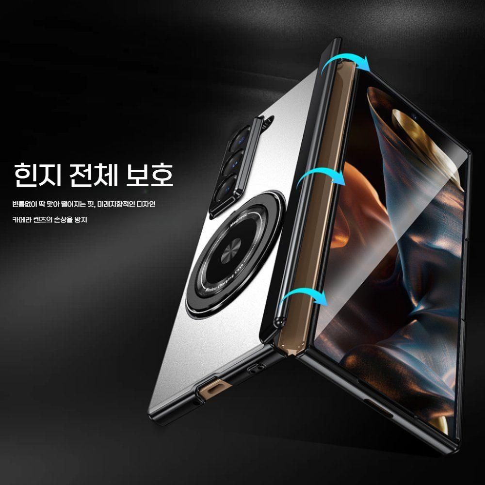 갤럭시 z폴드6 메탈 케이스 맥세이프 그립링 맥세이프 그립 힌지 커버 - 상세 이미지 5