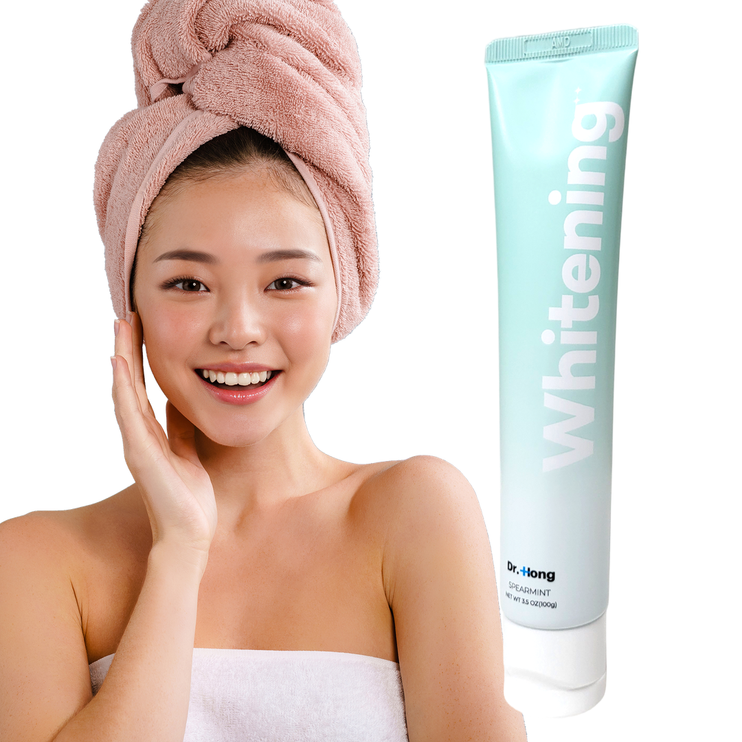 닥터홍 레인보우 치아 미백치약 누렁니 화이트닝 무불소 입냄새 제거 충치예방 100g - 메인 이미지