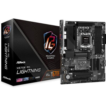 [해외]ASRock X670E PG 라이트닝 지원 AMD AM5 RYZEN 7000 시리즈 프로세서 마더보드