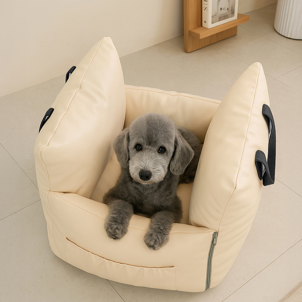 레토 3in1 강아지 카시트 방수 애견 대형견 중현견 올커버 분리형 쿠션