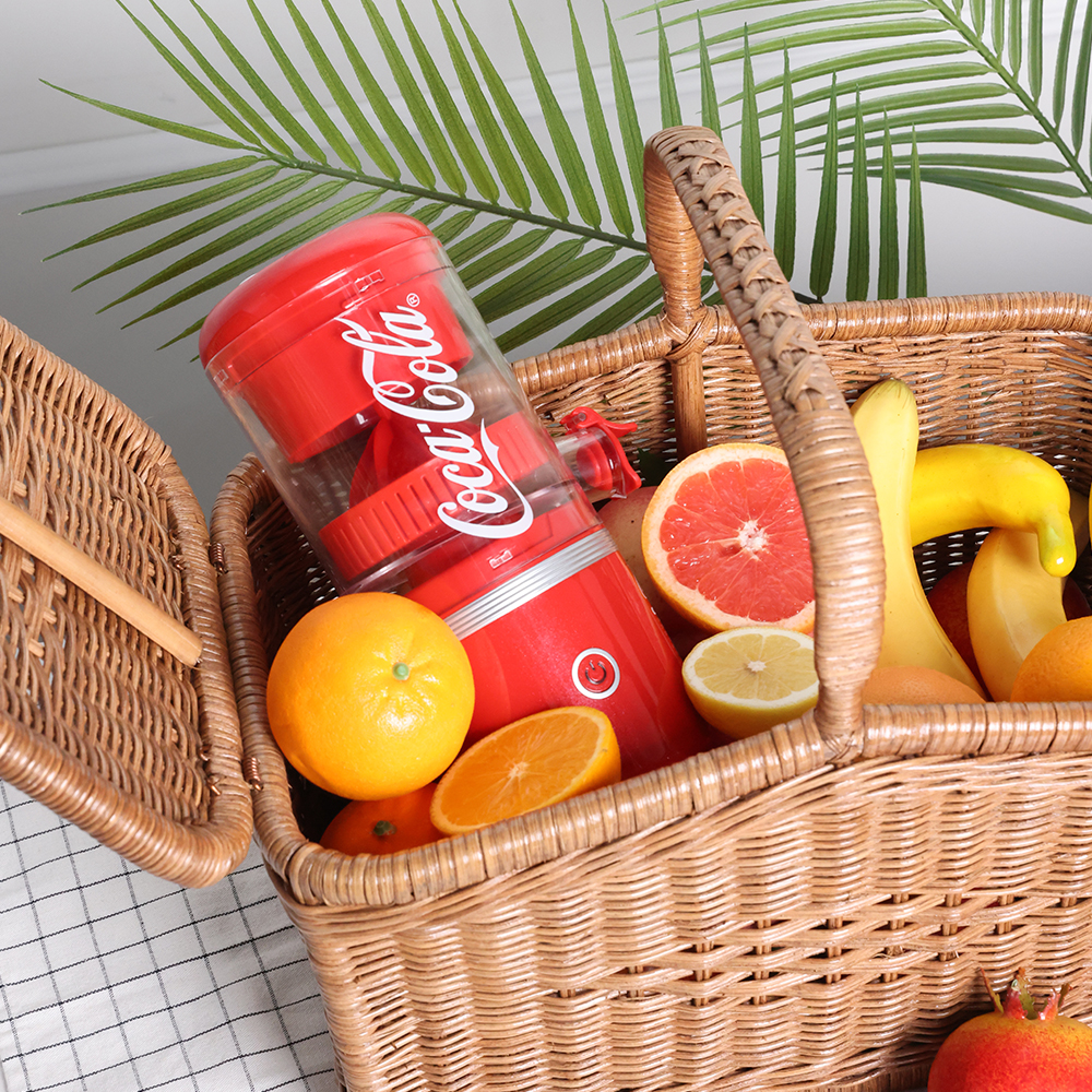 코카콜라 자동 착즙기 주서기 오렌지 레몬 즙짜는기계 스퀴저 무선