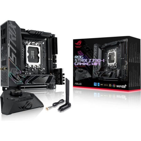 [해외]ASUS ROG Strix Z790-I 게이밍 WiFi 6E LGA1700(인텔 14, 13, 12세대) 미니 ITX 마더보드(PCIe5.0, DDR5, 10+1 전원 단계