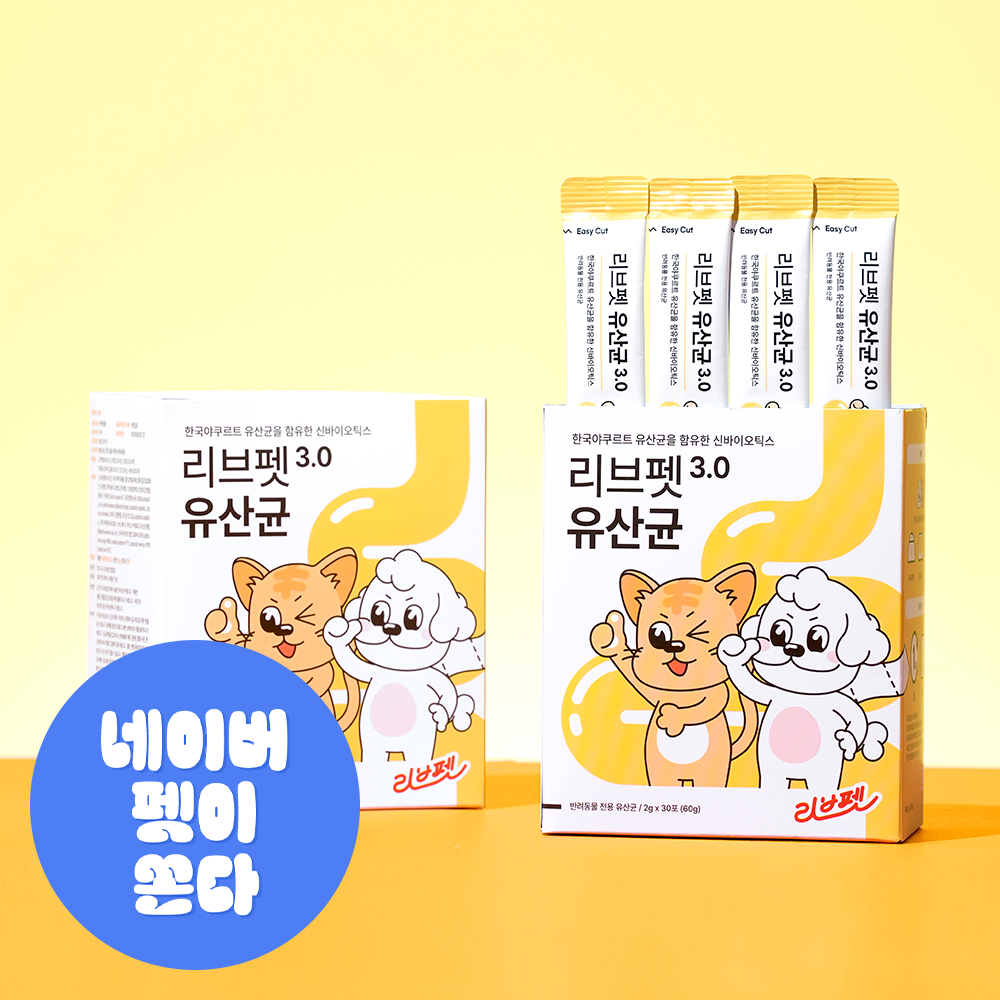 리브펫 유산균 고양이 프로바이오틱스 스틱포 60g 30포, 1개